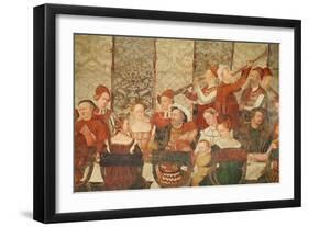 Guests at the Banquet Given by Bartolomeo Colleoni for King Christian I of Denmark-Girolamo Romanino-Framed Giclee Print