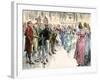 Guests Dancing the Virginia Reel at a Westover Plantation Ball, 1700s-null-Framed Giclee Print