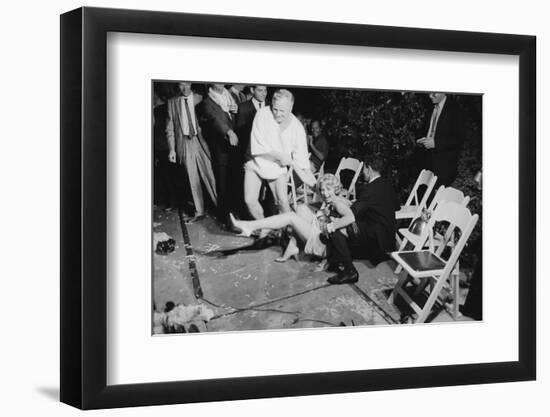 Guests Jump in Swimming Pool at the Last Party at the 'Garden of Allah,' Los Angeles, August 1959-Allan Grant-Framed Photographic Print