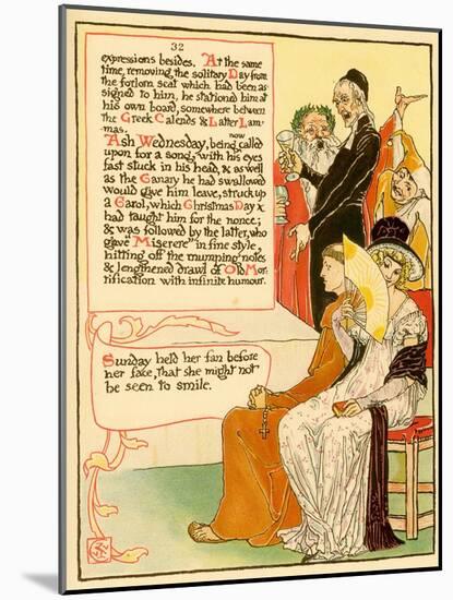 Guests Rejoice-Walter Crane-Mounted Art Print