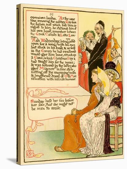 Guests Rejoice-Walter Crane-Stretched Canvas