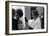 Guests Smoking and Talking at the Met Fashion Ball, New York, New York, November 1960-Walter Sanders-Framed Photographic Print