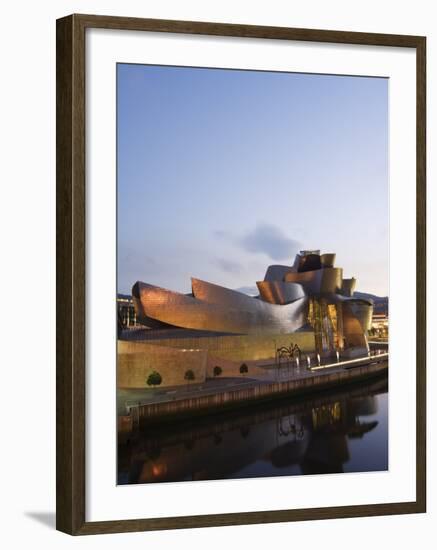 Guggenheim Modern Art Museum Designed by Frank Gehry, Bilbao, Basque Country, Euskadi, Spain-Christian Kober-Framed Photographic Print