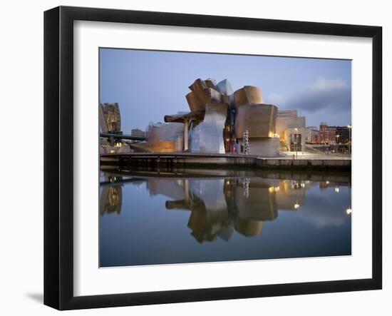 Guggenheim Museum, Bilbao, Euskal Herria, Euskadi, Spain, Europe-Ben Pipe-Framed Premium Photographic Print