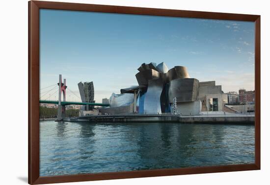 Guggenheim Museum designed by Frank Gehry, Bilbao, Biscay Province, Basque Country Region, Spain-null-Framed Photographic Print