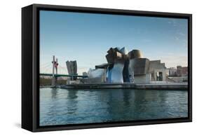 Guggenheim Museum designed by Frank Gehry, Bilbao, Biscay Province, Basque Country Region, Spain-null-Framed Stretched Canvas