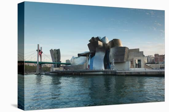 Guggenheim Museum designed by Frank Gehry, Bilbao, Biscay Province, Basque Country Region, Spain-null-Stretched Canvas