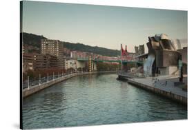 Guggenheim Museum designed by Frank Gehry, Bilbao, Biscay Province, Basque Country Region, Spain-null-Stretched Canvas