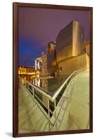 Guggenheim Museum Lit at Night, Bilbao, Spain-Jaynes Gallery-Framed Photographic Print