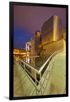 Guggenheim Museum Lit at Night, Bilbao, Spain-Jaynes Gallery-Framed Photographic Print