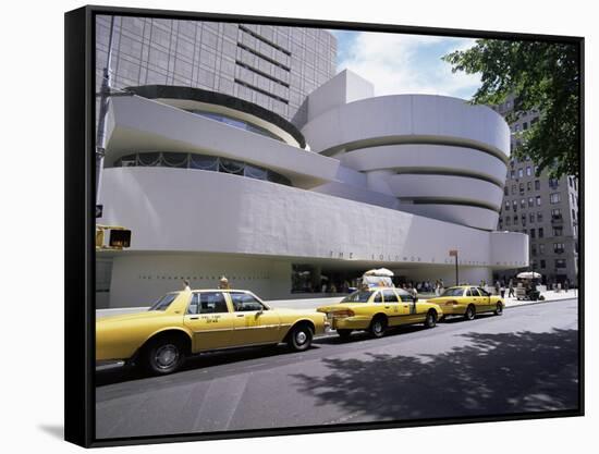 Guggenheim Museum on 5th Avenue, New York City, New York State, USA-Walter Rawlings-Framed Stretched Canvas