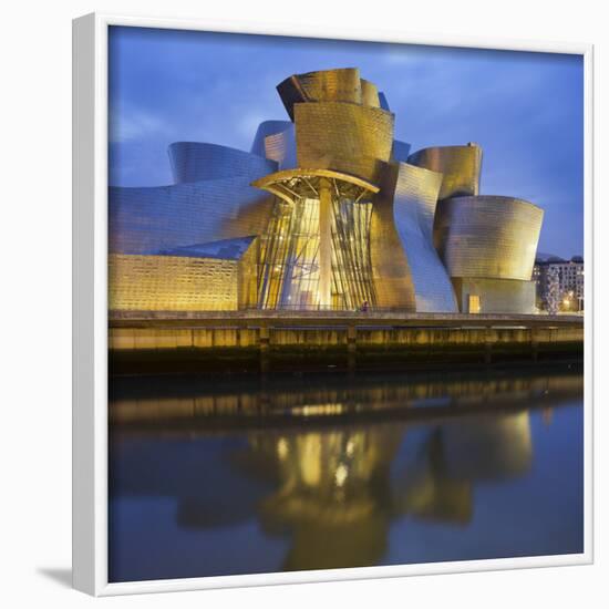 Guggenheim (Museum), Rio Ibaizabal, Bilbao, the Basque Provinces, Spain-Rainer Mirau-Framed Photographic Print