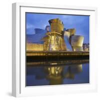 Guggenheim (Museum), Rio Ibaizabal, Bilbao, the Basque Provinces, Spain-Rainer Mirau-Framed Photographic Print