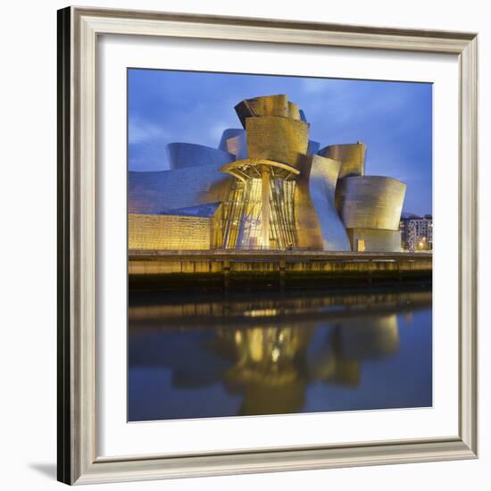 Guggenheim (Museum), Rio Ibaizabal, Bilbao, the Basque Provinces, Spain-Rainer Mirau-Framed Photographic Print