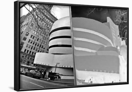 Guggenheim Reflection with Inversion-null-Framed Poster