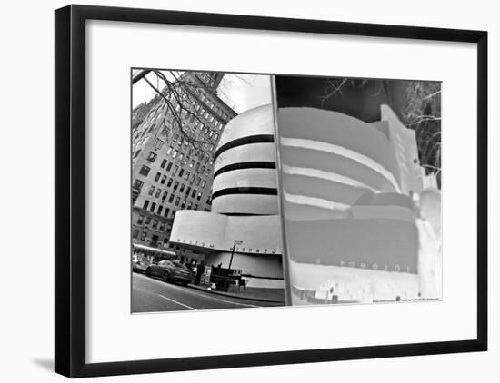 Guggenheim Reflection with Inversion-null-Framed Poster