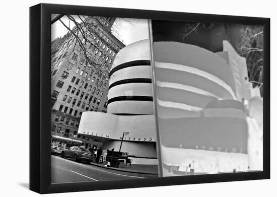 Guggenheim Reflection with Inversion-null-Framed Poster