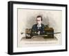 Guglielmo Marconi, Italian Physicist, Inventor of 'Wireless' Radio Telegraph System. Ca. 1909-null-Framed Art Print