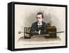 Guglielmo Marconi, Italian Physicist, Inventor of 'Wireless' Radio Telegraph System. Ca. 1909-null-Framed Stretched Canvas