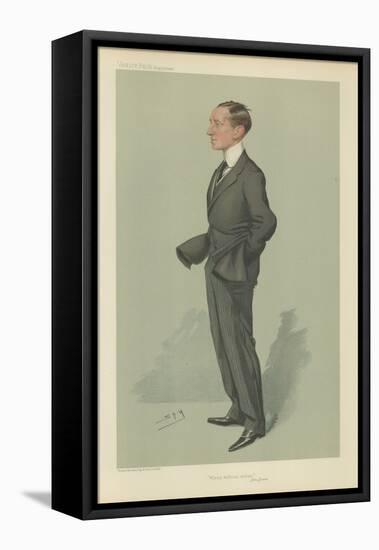 Guglielmo Marconi-Sir Leslie Ward-Framed Stretched Canvas