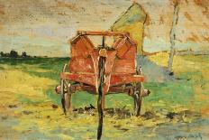 Red Wagon, 1910-1920-Guglielmo Micheli-Giclee Print
