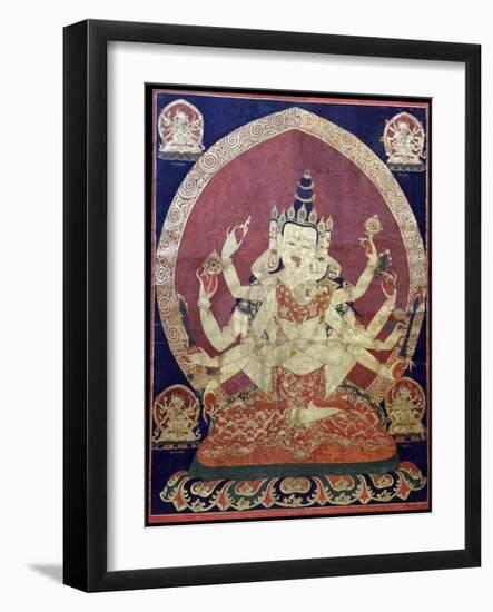 Guhyasamaja Akshobhyavajra (Thank), 17th Century-null-Framed Giclee Print