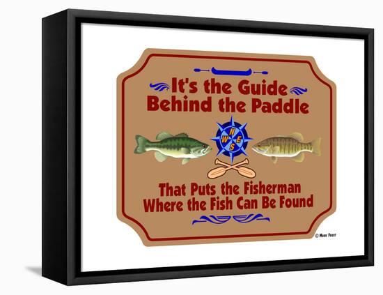 Guide Behind the Paddle-Mark Frost-Framed Stretched Canvas
