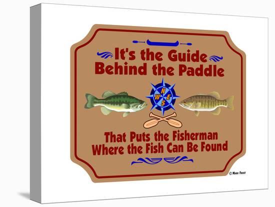 Guide Behind the Paddle-Mark Frost-Stretched Canvas