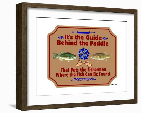 Guide Behind the Paddle-Mark Frost-Framed Giclee Print