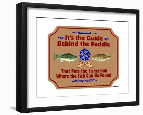 Guide Behind the Paddle-Mark Frost-Framed Giclee Print