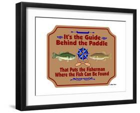 Guide Behind the Paddle-Mark Frost-Framed Giclee Print