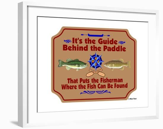 Guide Behind the Paddle-Mark Frost-Framed Giclee Print