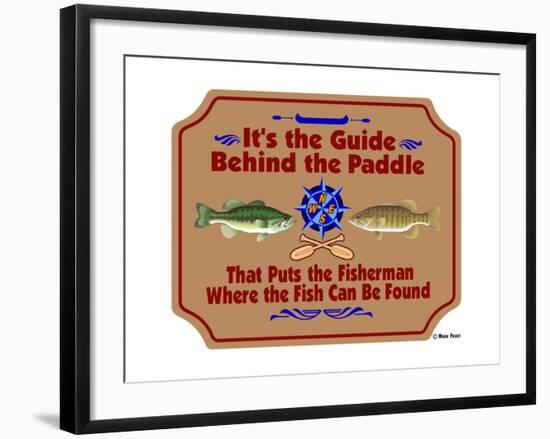 Guide Behind the Paddle-Mark Frost-Framed Giclee Print