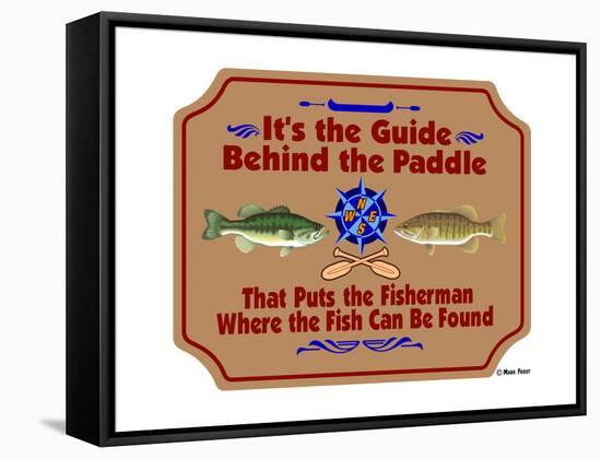 Guide Behind the Paddle-Mark Frost-Framed Stretched Canvas