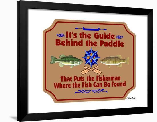 Guide Behind the Paddle-Mark Frost-Framed Giclee Print