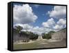 Guide Lecturing to Tourists in the Great Ball Court, Chichen Itza, Yucatan-Richard Maschmeyer-Framed Stretched Canvas