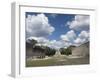 Guide Lecturing to Tourists in the Great Ball Court, Chichen Itza, Yucatan-Richard Maschmeyer-Framed Photographic Print