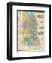 Guide Map of Chicago, c.1869-Rufus Blanchard-Framed Art Print