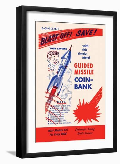 Guided Missile Coin-Bank-null-Framed Art Print