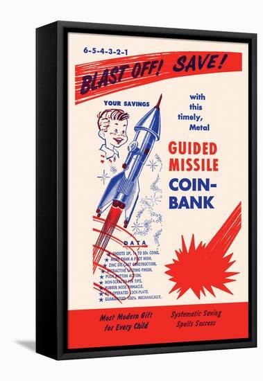 Guided Missile Coin-Bank-null-Framed Stretched Canvas