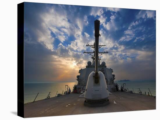 Guided-Missile Destroyer USS Higgins-Stocktrek Images-Stretched Canvas