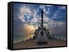 Guided-Missile Destroyer USS Higgins-Stocktrek Images-Framed Stretched Canvas