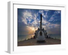 Guided-Missile Destroyer USS Higgins-Stocktrek Images-Framed Photographic Print