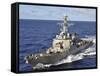 Guided-missile Destroyer USS Hopper Underway in the Pacific Ocean-Stocktrek Images-Framed Stretched Canvas
