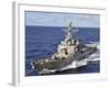 Guided-missile Destroyer USS Hopper Underway in the Pacific Ocean-Stocktrek Images-Framed Photographic Print