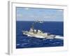 Guided-missile Destroyer USS William P. Lawrence in the Pacific Ocean-Stocktrek Images-Framed Photographic Print