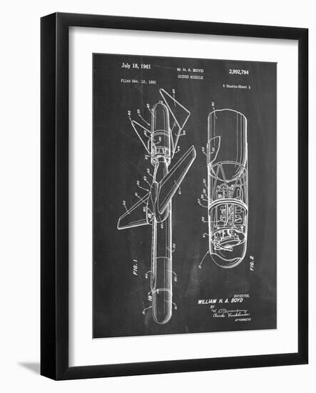 Guided Missile Patent-null-Framed Art Print