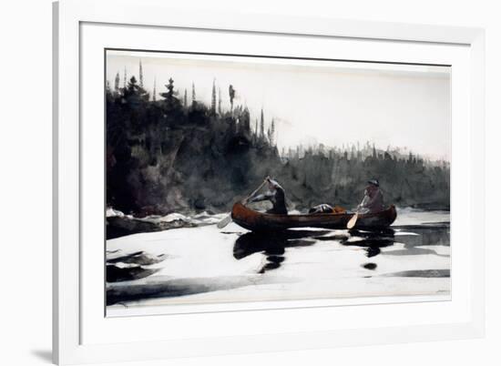 Guides Shooting Rapids, 1895-Winslow Homer-Framed Giclee Print