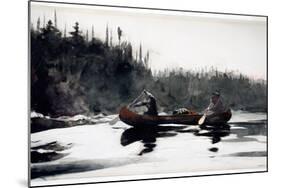 Guides Shooting Rapids, 1895-Winslow Homer-Mounted Giclee Print