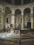 Glimpse of Interior with Baptismal Font-Guido Bigarelli-Giclee Print